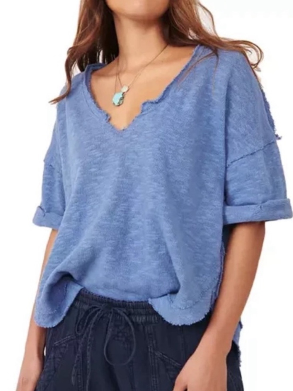 Free People We The Free North Star top in shaded blue!